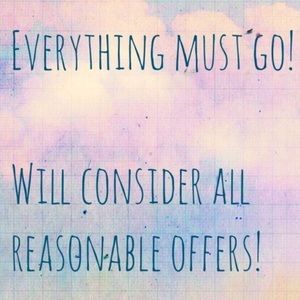 EVERYTHING MUST GO! CLOSET CLEAR OUT!